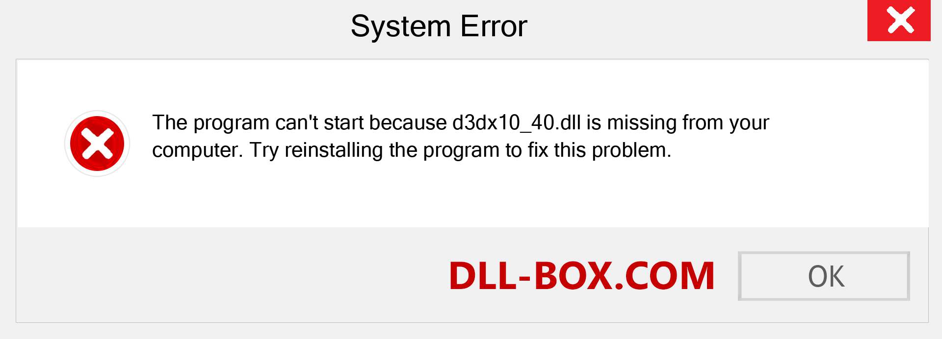  d3dx10_40.dll file is missing?. Download for Windows 7, 8, 10 - Fix  d3dx10_40 dll Missing Error on Windows, photos, images